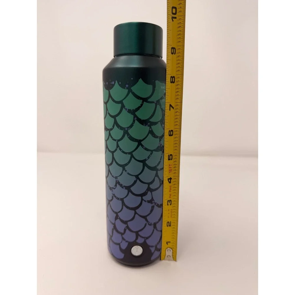 NWT Starbucks 2025 Mermaid Scales 20oz Stainless Steel Water Bottle  Purple Teal